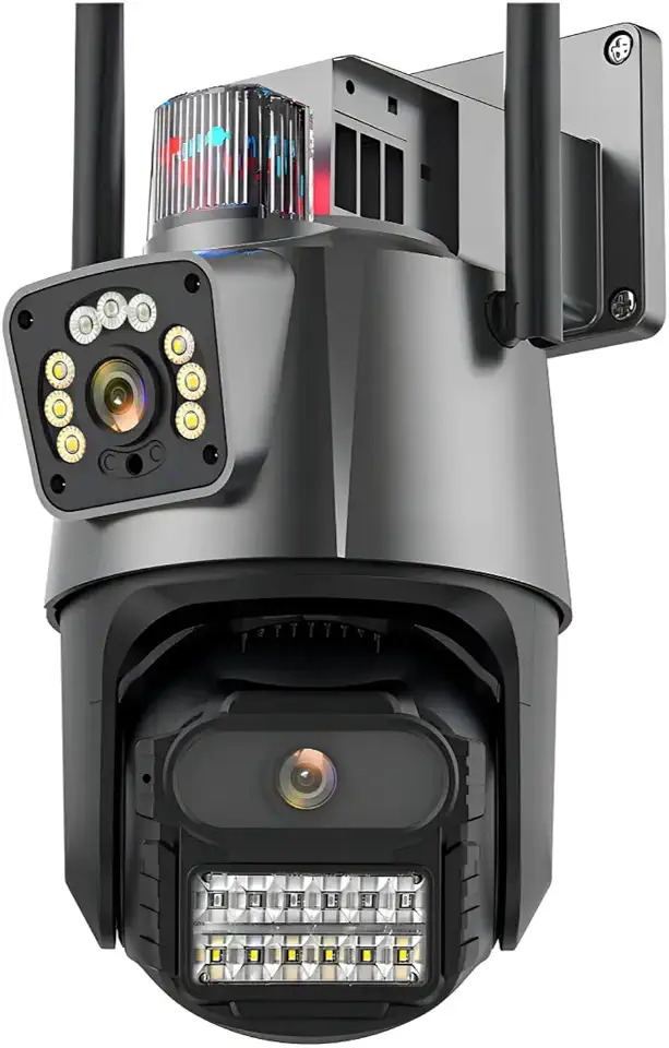 JL PROTEC Câmera de Segurança,Wifi 1080p 360° Full Hd Prova D'áGua Infravermelho Ip Wifi Lente Dupla 6mp (IPSKY2)