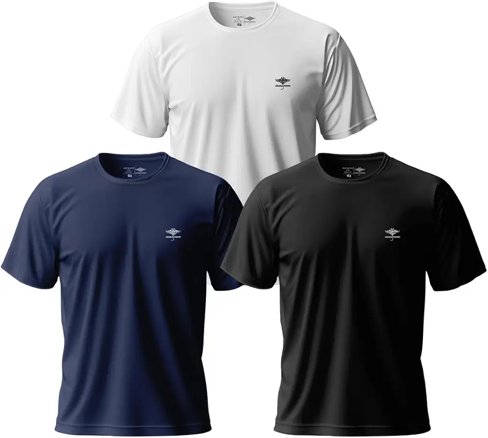 Kit 3 Camisetas Plus Size Masculinas Dry Fit Academia Verão Tamanho Grande
