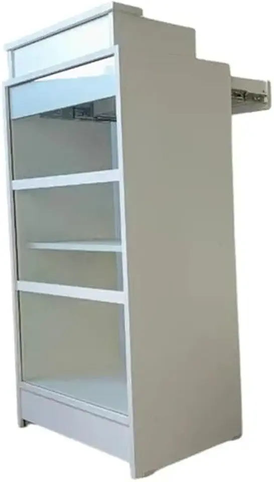 Balcão Caixa Vitrine Lojas E Comércios 100% Mdf Branco Desmontado - Suprema Móveis