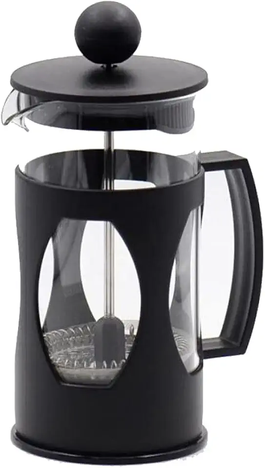 Mimo Style Cafeteira Prensa Francesa, Capacidade Para 350 ml, Com Haste e Alça, Resistente, Suporta Altas e Baixas Temperaturas (-20 °C a 180 °C), Excelente Sistema de Filtragem