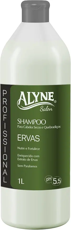 Alyne, Shampoo para cabelos, Ervas, 1 Litro, Verde