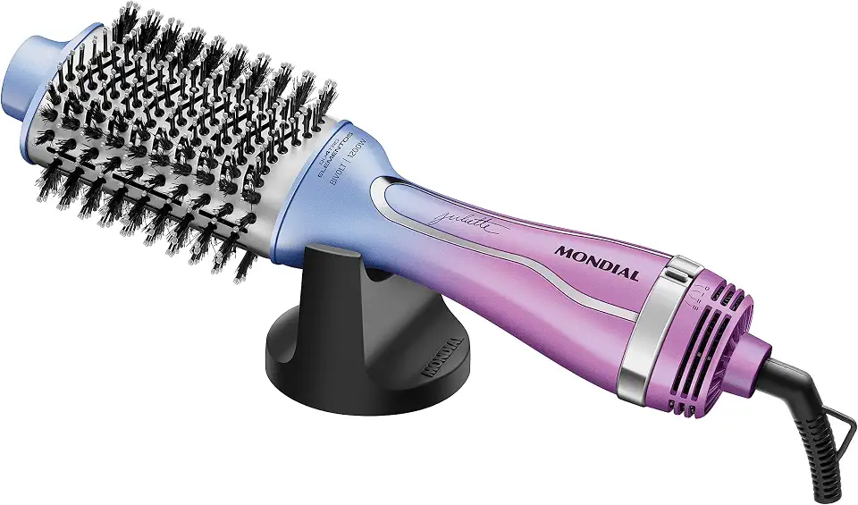 MONDIAL Escova Secadora By Juliette, Azul/Rosa, Bivolt - ES-JU-03