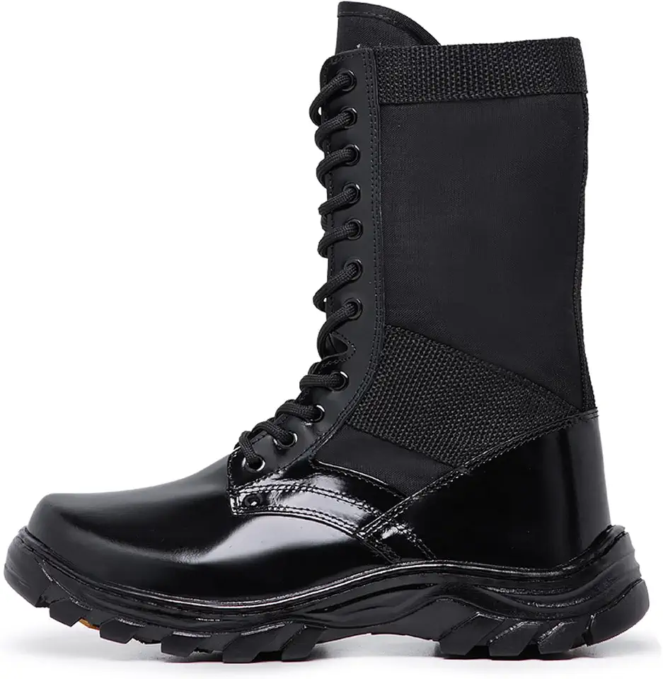 Coturno Patriota Cordura c/Zíper Embutido Cor:Preto;Tamanho:46