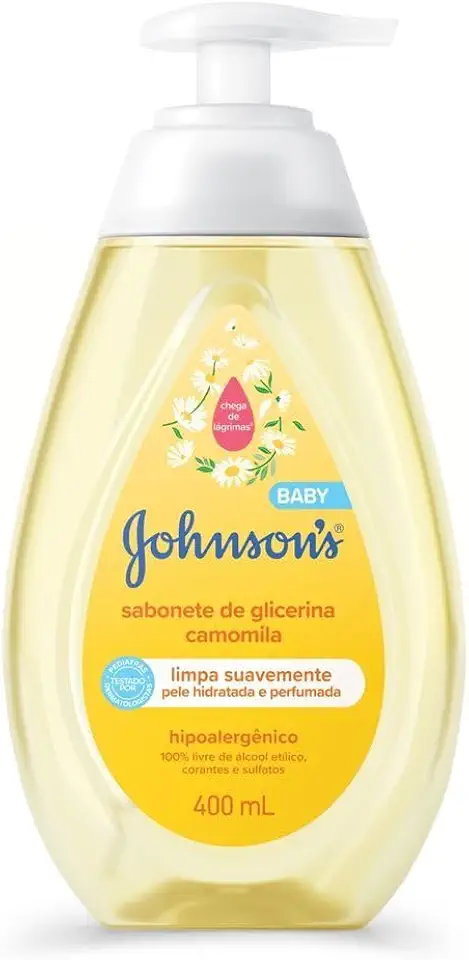 Sabonete Líquido Glicerina Camomila JOHNSON’S® Baby, 400mL