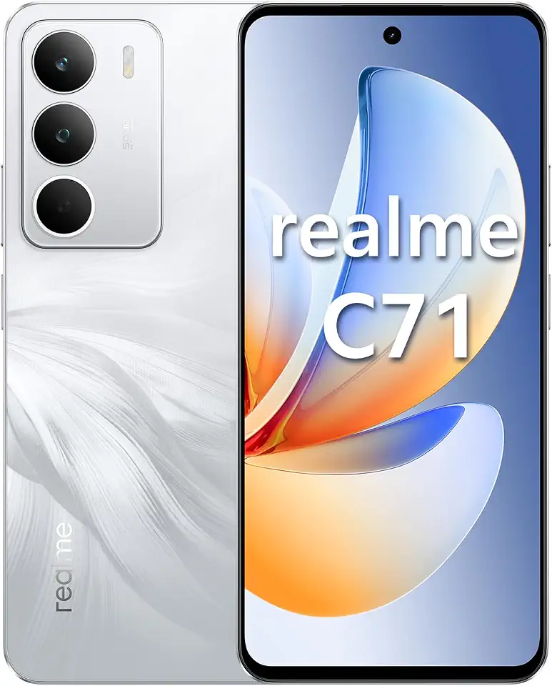 Celular Realme C71 4G Smartphone 8GB RAM 256GB ROM Dual SIM (Branco)