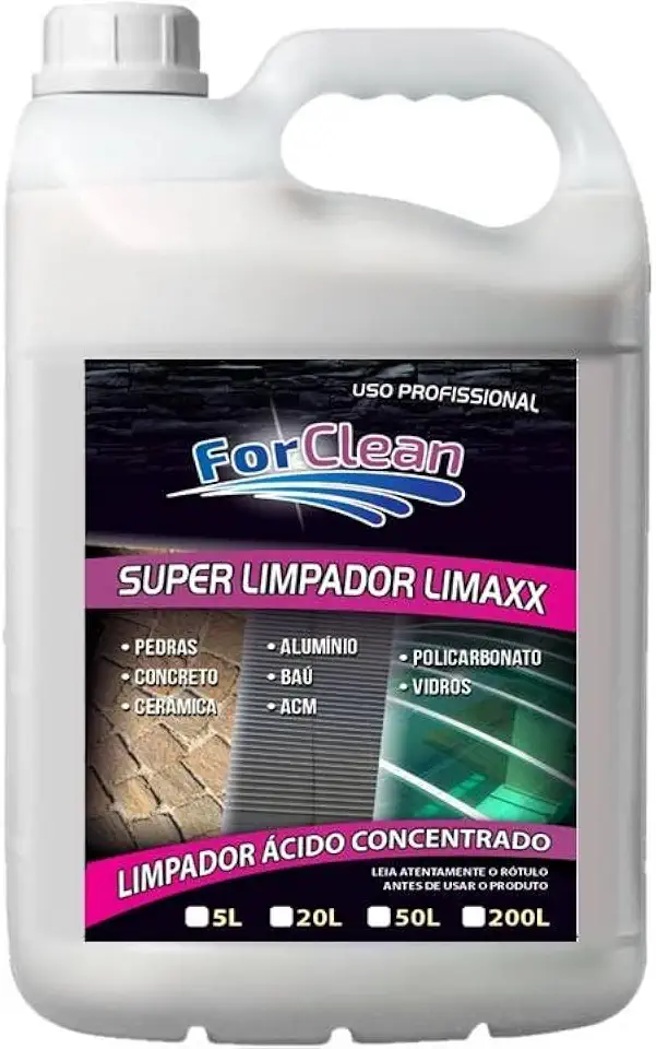 Limpa Pedras, Toldos De Policarbonato E Fachadas, Super Concentrado, 5 Litros