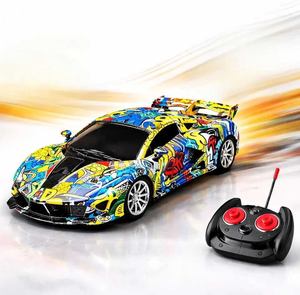 Carrinho Controle Remoto Drift 1:18 RC Car Grafite Super Rápido Alta Velocidade Esportivo Infantil (Sortidos)