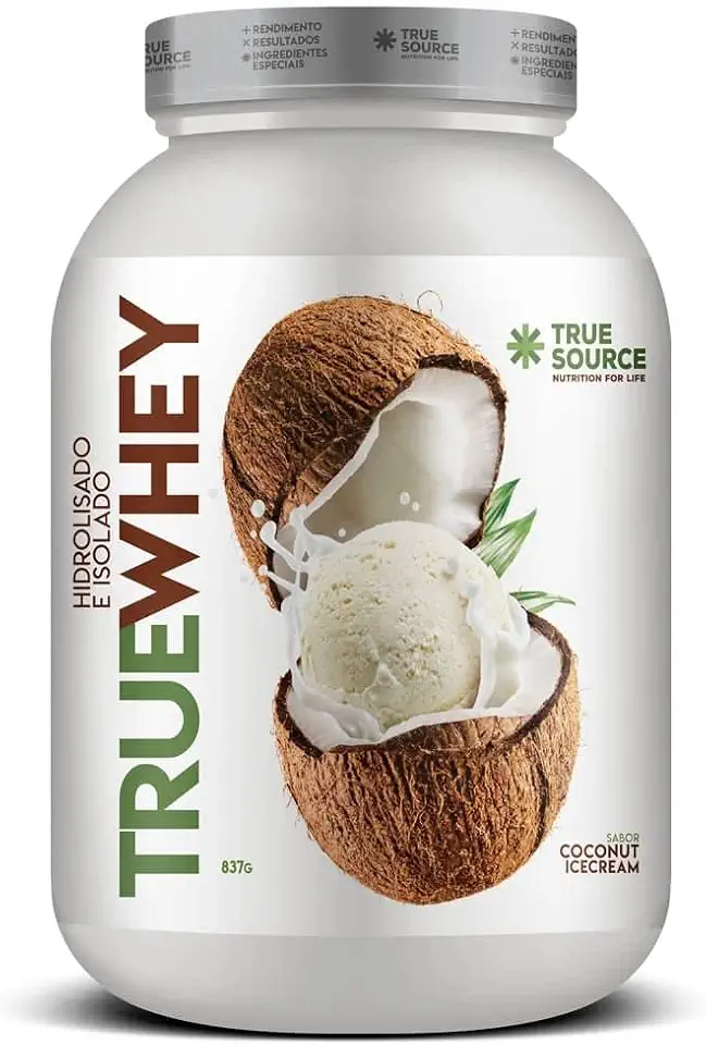True Whey (837g) - Hidrolisado e Isolado - Sabor Coconut Icecream, True Source