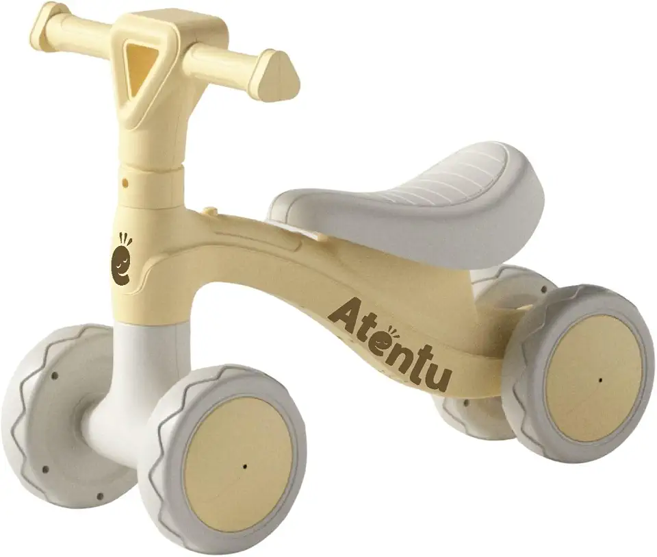 Bicicleta de Equilíbrio Infantil Andador Resistente Sem Pedal Atentu 4 Rodas