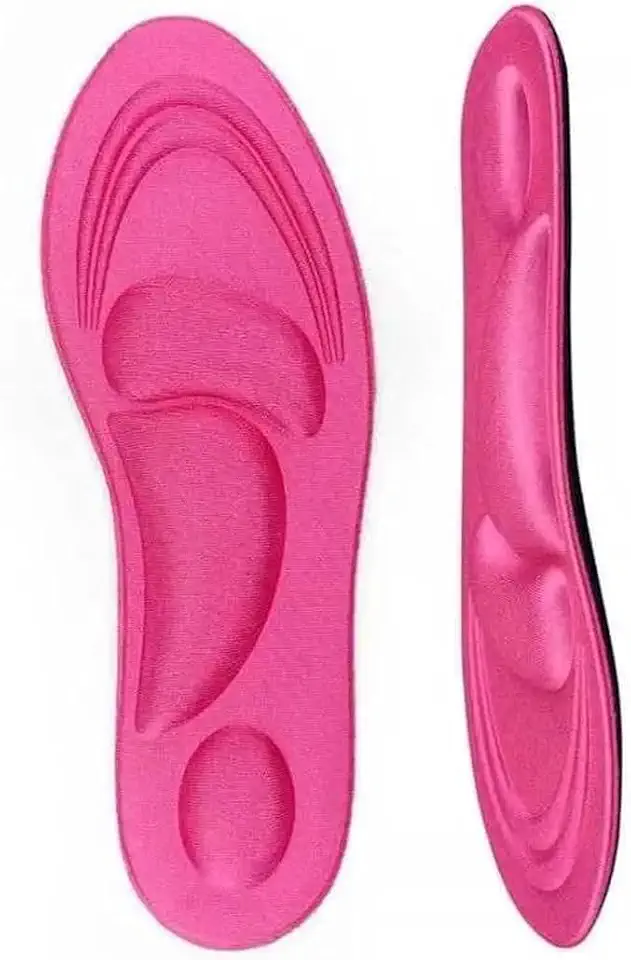 Palmilha Ortopédica 4D Anatômica Anti Impacto com Absorção de Choque Alívio de Dores nos Pés Unissex Ajustável Tênis e Sapatos (35-40)