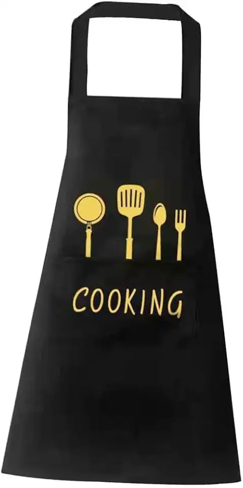 Avental de Cozinha Impermeável com Bolsos Frontais - Avental para Cozinhar Unissex - Ajustável Confortável - Ideal para Limpeza, Churrasco, Lavanderia e Uso Doméstico - UpShop