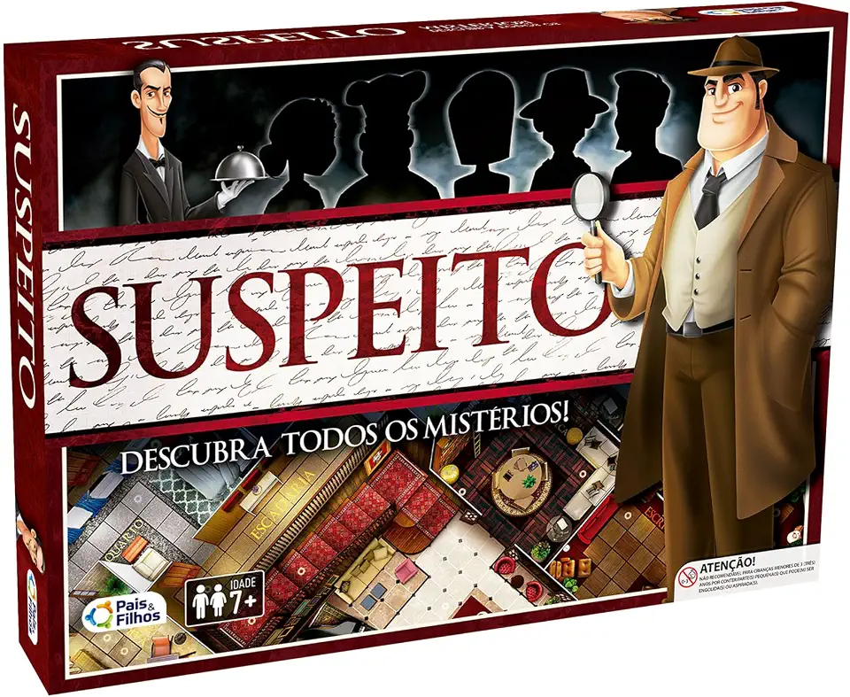 Pais E Filhos Pais & Filhos Jogo De Tabuleiro Suspeito Descubra Mistérios