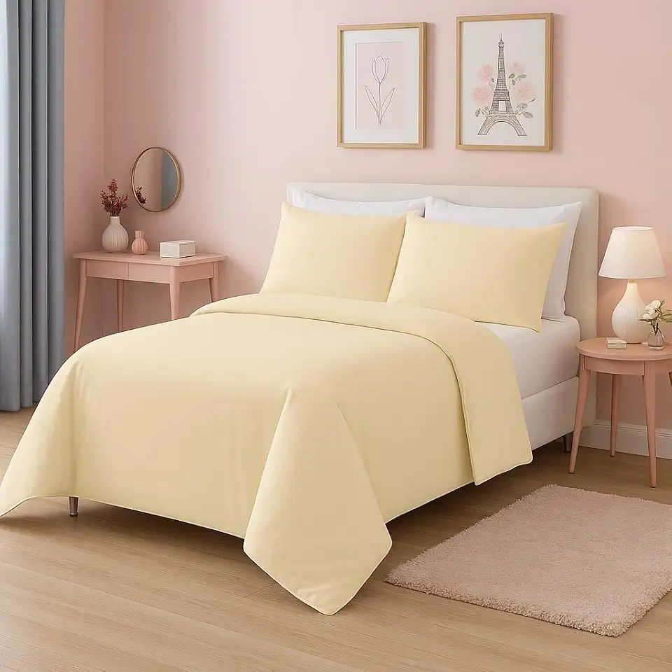 Capa Duvet Para Edredom Casal Toque De Algodão Luxo Palha