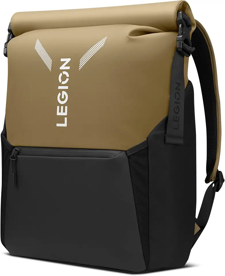 Lenovo Mochila para laptop Legion Gaming, GB500, capacidade expansível de até 25 L, serve para laptops de 16 polegadas, resistente à água