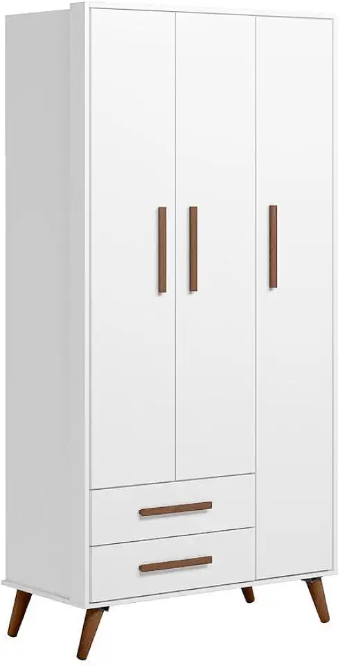 Guarda Roupa Roupeiro Infantil Qencanto Retrô Qmovi Branco