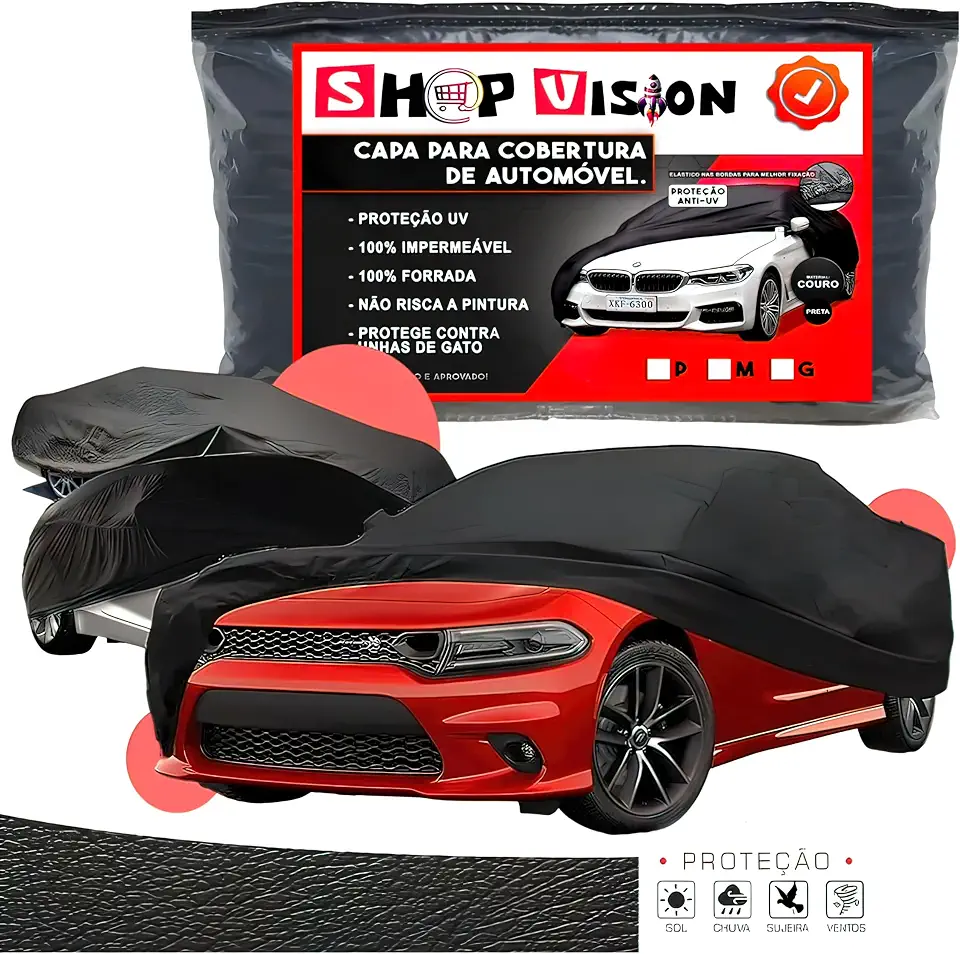 Capa Protetora Cobrir de Carro em Couro 100% Forrada Impermável Não Risca (Corolla)