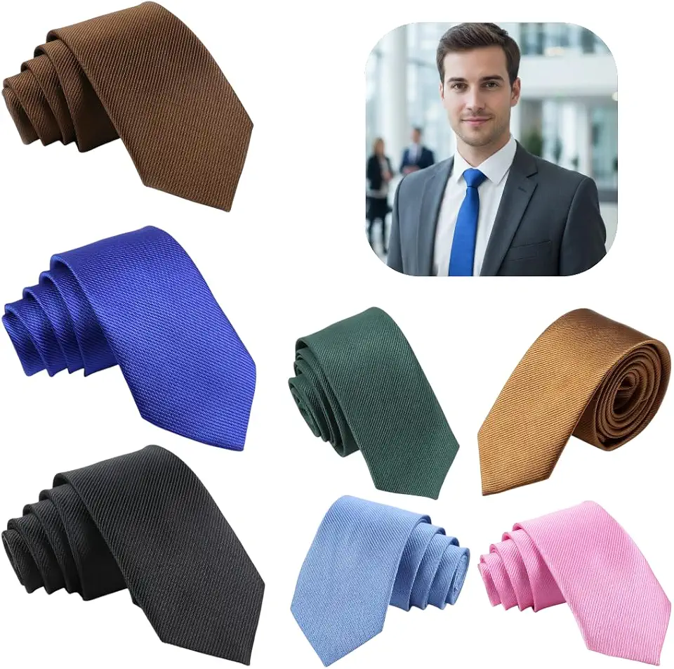 Gravata Slim Cor Sólida Masculino 6cm Formal Luxo Padrinhos Casamento Eventos Debutantes Elegante Casual Premium