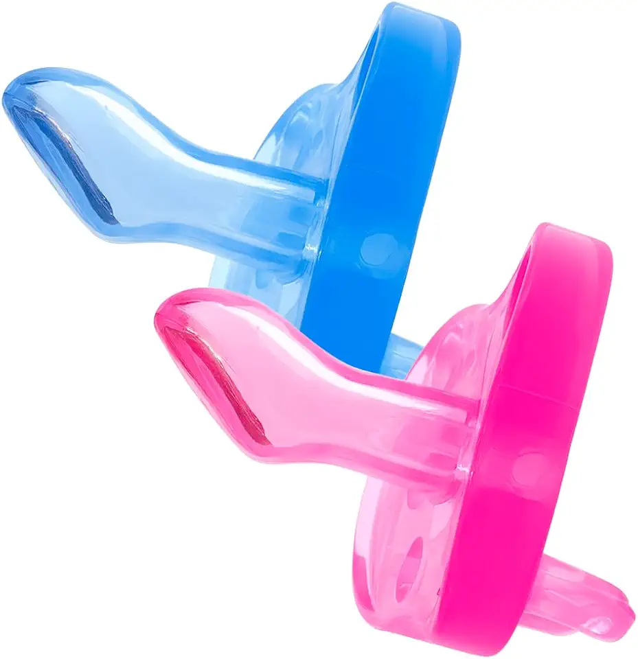 Chupeta Ortodôntica Recém Nascido Tete 100% Silicone Tam 01 (2 ROSA)