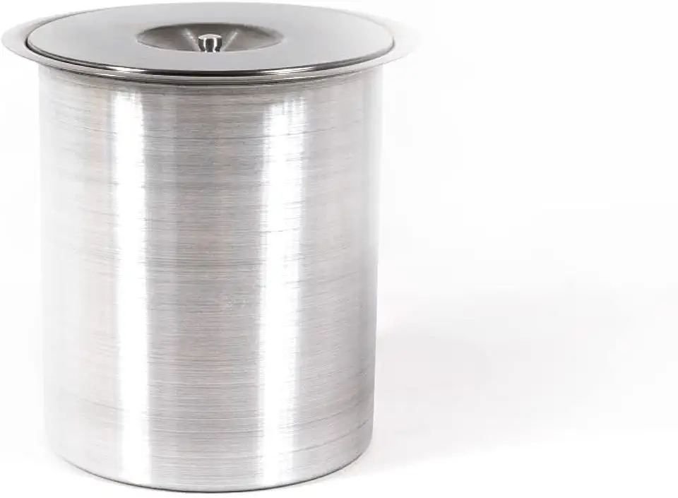 Lixeira Pia Cozinha Embutir Granito Inox Alumínio Luxo 5 Lts