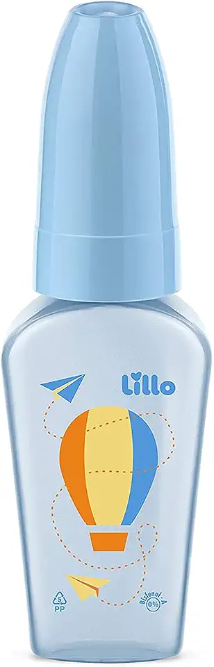 Lillo Mamadeira Chuquinha Primeiros Passos 50Ml Azul -