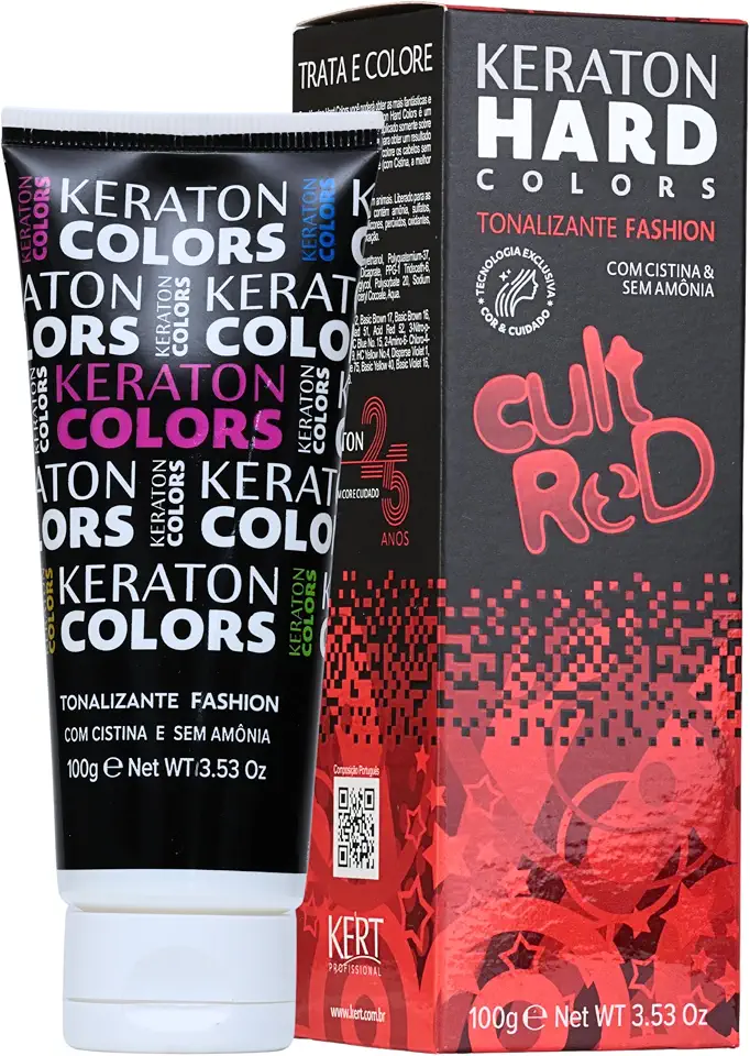 Keraton Tonalizante Hard Colors 100G Cult Red