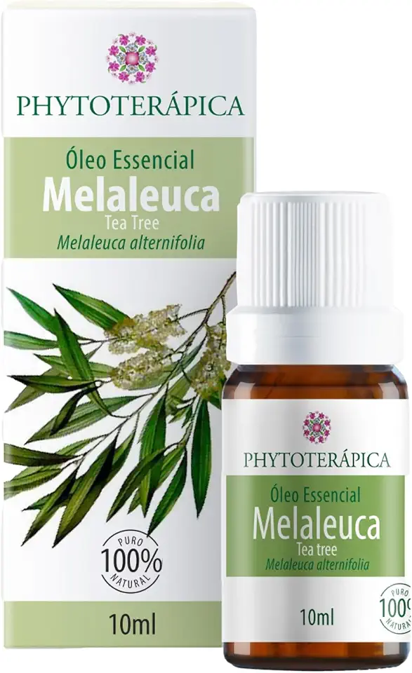 Óleo Essencial de Melaleuca (Tea Tree) Phytoterápica 10ml para Difusor, Massagem e Aromaterapia - 100% Puro e Natural