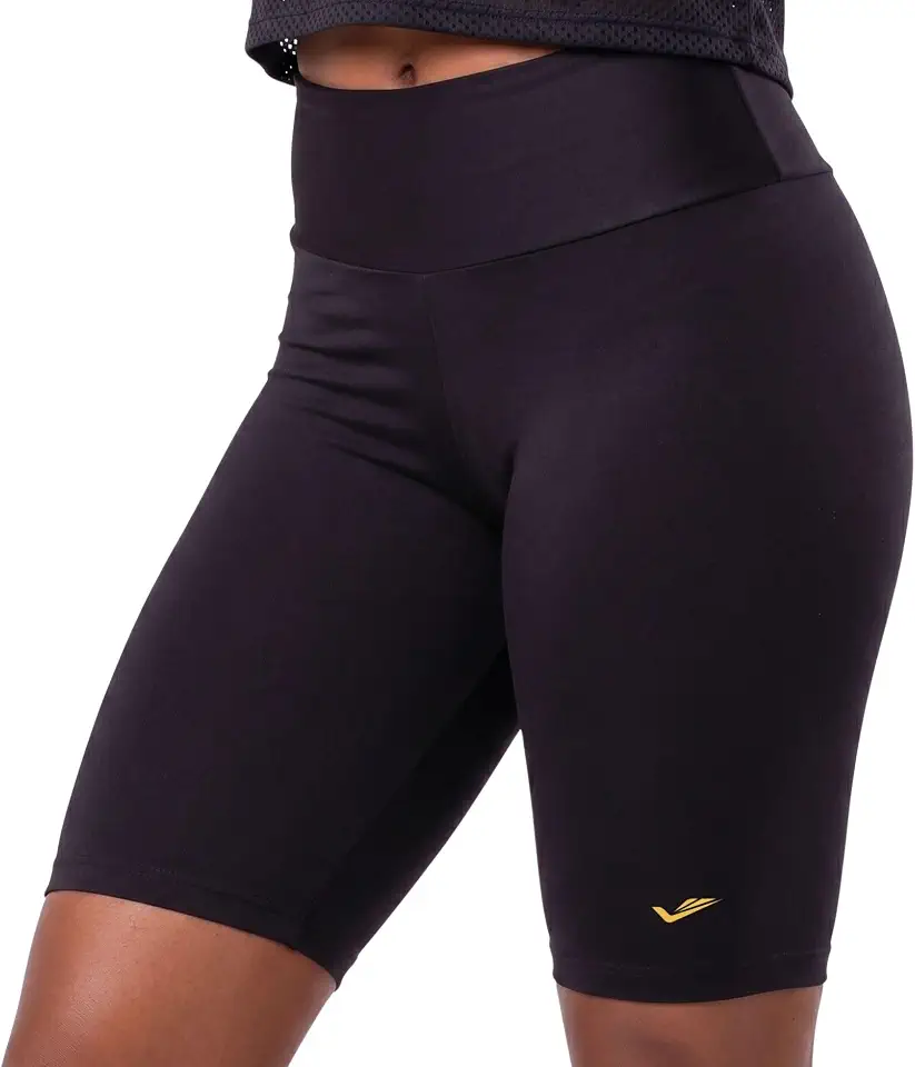 Bermuda Academia Ciclista Feminina Elite Zero Transparência Cós Alto Fitness