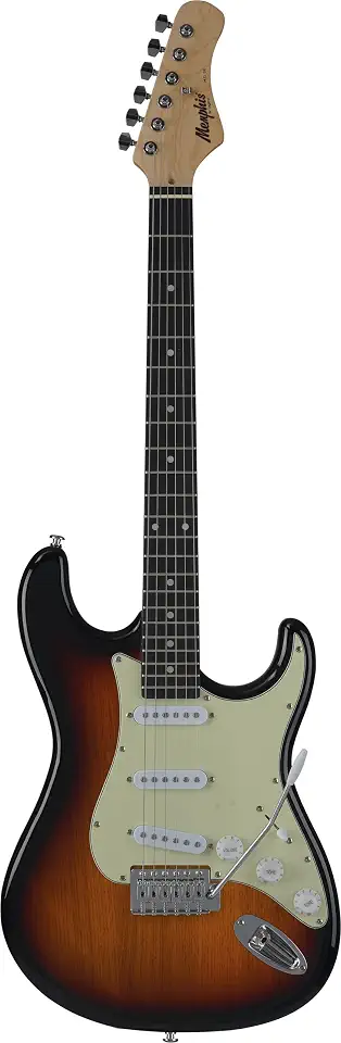 GUITARRA 3S ESCALA ESCURA ESCUDO AWH MG-30 SB MEMPHIS