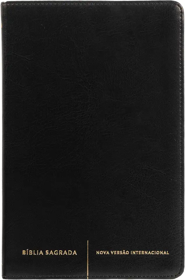 Bíblia Sagrada NVI Slim, Capa luxo preta