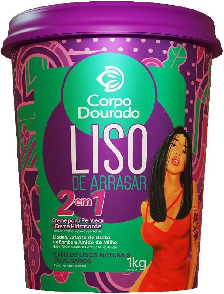 Corpo Dourado – Creme para Pentear e Hidratante Liso de Arrasar 1kg