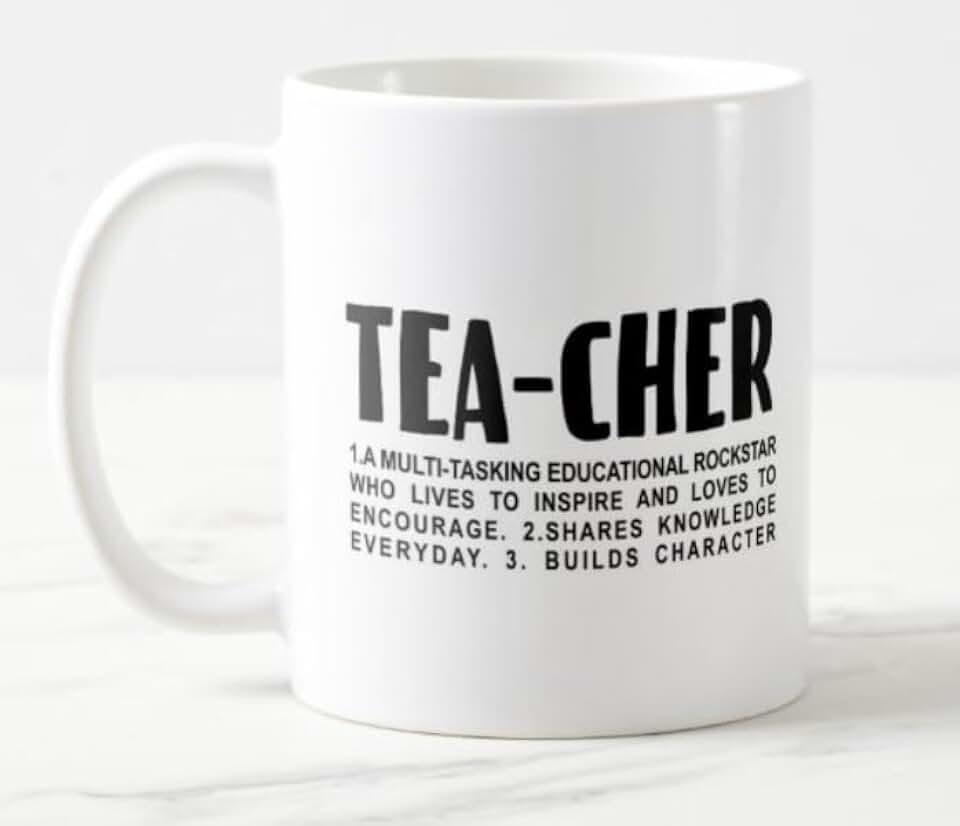 Caneca Professor Inglês Teacher Significado