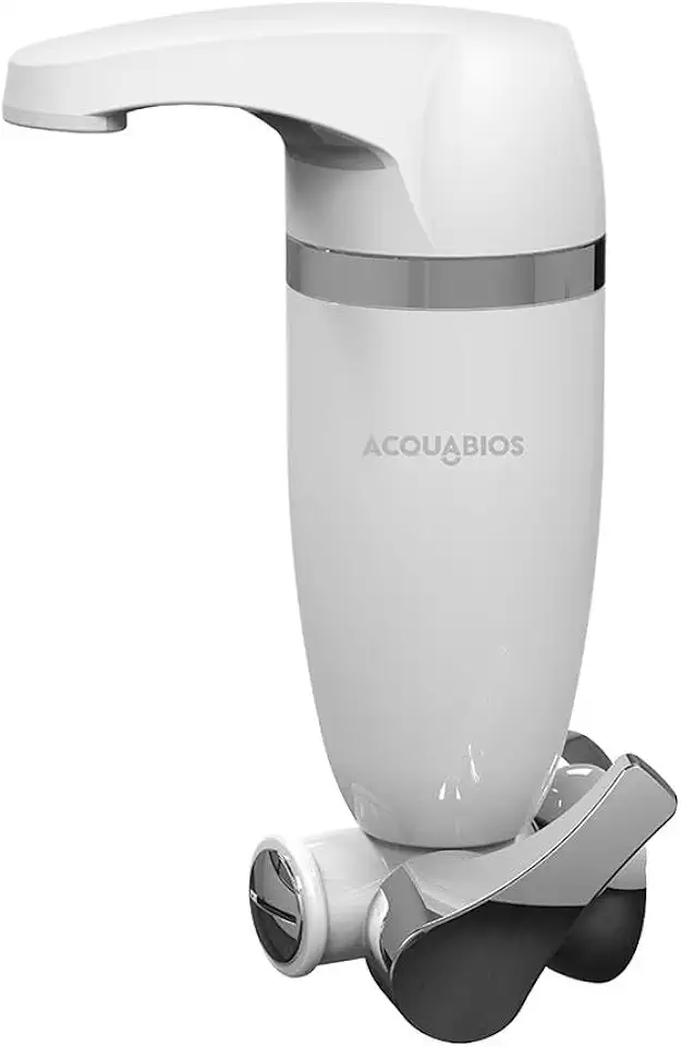 Filtro De Água Com Torneira Acqua Premium Single Branca Bica Móvel Acquabios 1006-0040, Acquabios, Filtro Purificador De Água Com Bica Móvel, Branco E Cromado, Máxima Eficiência Comprovada