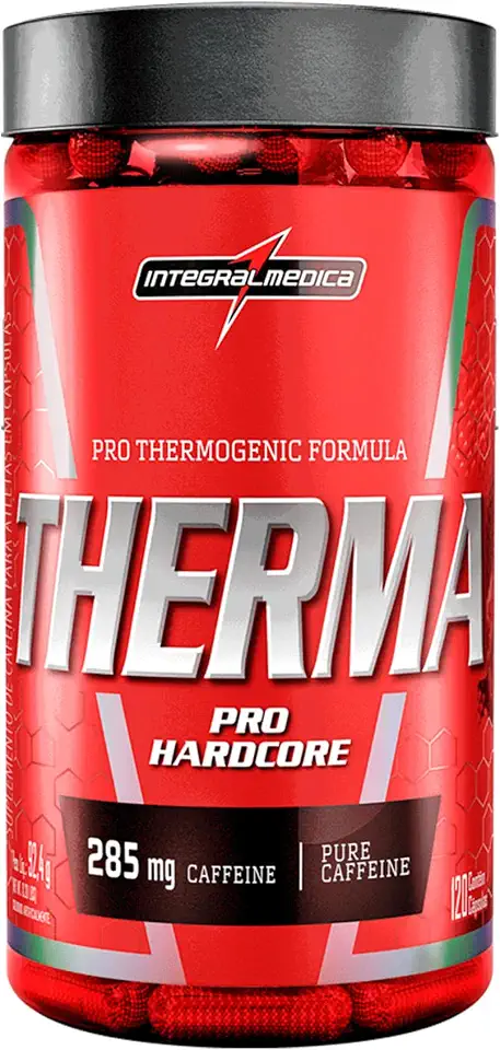 Integralmedica Therma Pro Hardcore Termogênico - 120 Cápsulas - 285mg de Cafeína por Dose