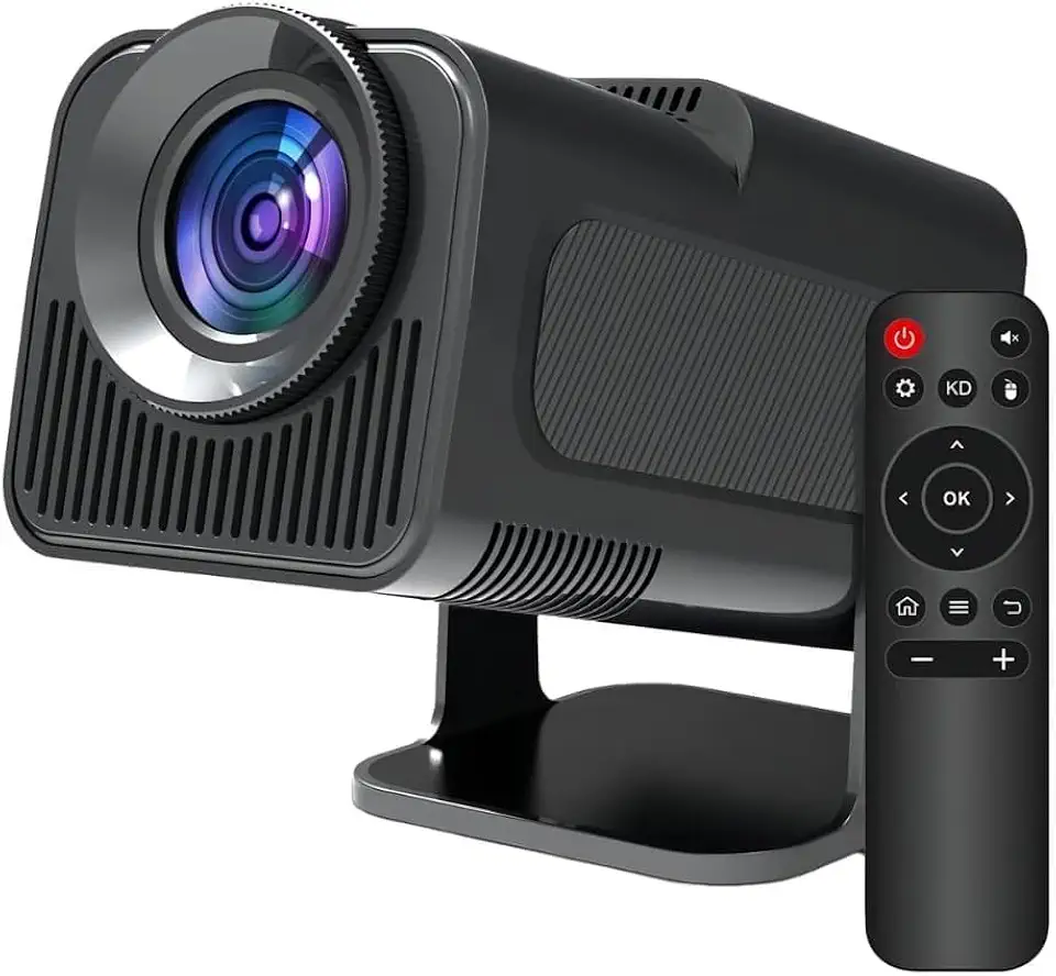 Projetor Portatil Mini 5g Wifi 6 Bluetooth 5.0 Android 11 Projetor 4K 1080 Full HD Suporte 12000 Lumens Para Celular LED Auto Correção Horizontal 180° Linha Premium