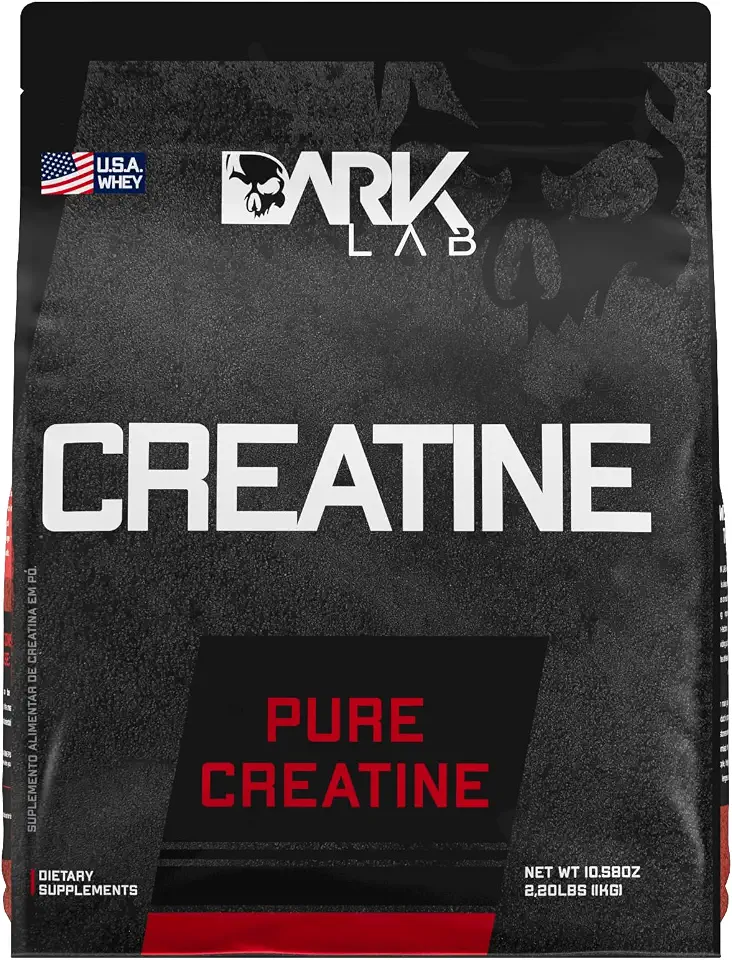 Creatina Pura 1kg Dark Lab Monohidratada 100% de Pureza, Sem Sabor