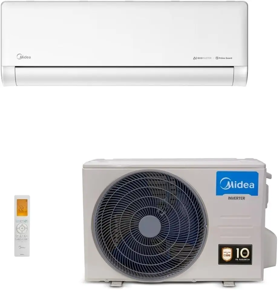 Ar Condicionado Split Hi Wall Ai Ecomaster Midea Inverter 18000 Btus Frio R32 220v