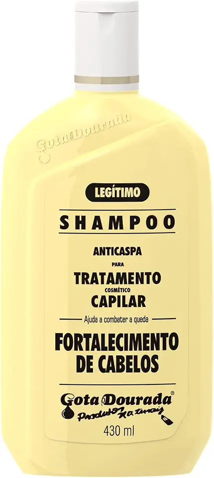 Shampoo Fortalecimento Biotina Gota Dourada 430ml - Cabelos Mais Fortes e Saudáveis