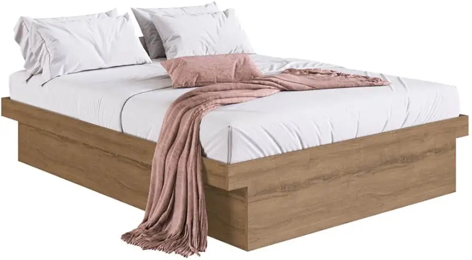 Art In Móveis Cama Box Queen com Baú CB1160 158x198cm Base Articulada em Aço Marrom - Organização e Espaço Extra
