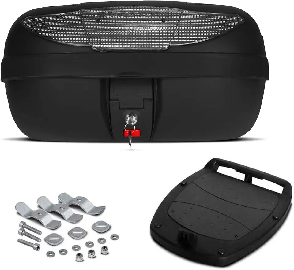 BAULETO PLÁSTICO SUPERIOR 45 LITROS PRO TORK REFLETOR CRISTAL