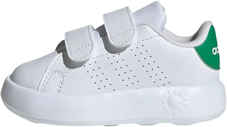 Tênis Adidas Advantage Bubble Infantil Branco e Verde