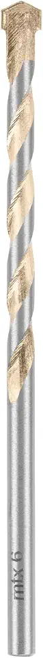 MTX Broca para Concreto 6 x 100 mm Golden Line – Haste Cilíndrica Alta Resistência