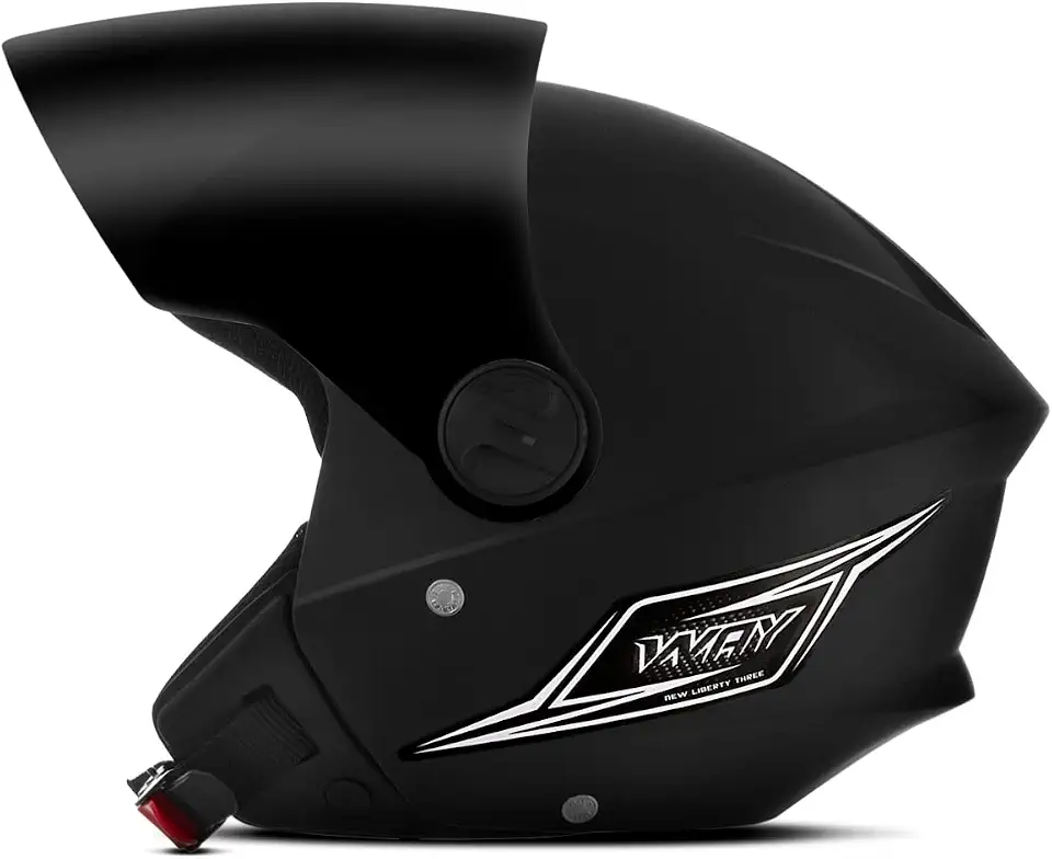 CAPACETE ABERTO MIXS WAY PRETO FOSCO TAM. 60 VIS. FUMÊ
