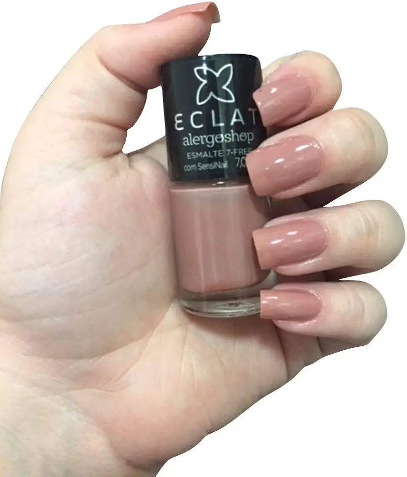 Esmalte Hidratante Hipôalergenico Eclat 7-FREE (Doce de Goiaba)