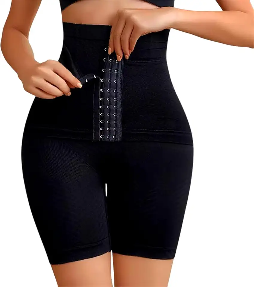 Cinta Modeladora Short Tira Barriga Com Barbatanas Não Enrola