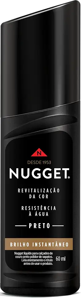 Graxa para Sapato Líquida Preta Nugget 60ml