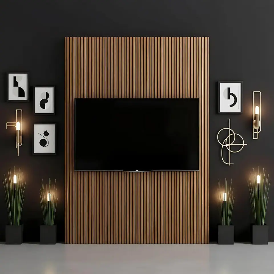 Painel Ripado Placa 180 cm x 250 cm Mdf E Mdp