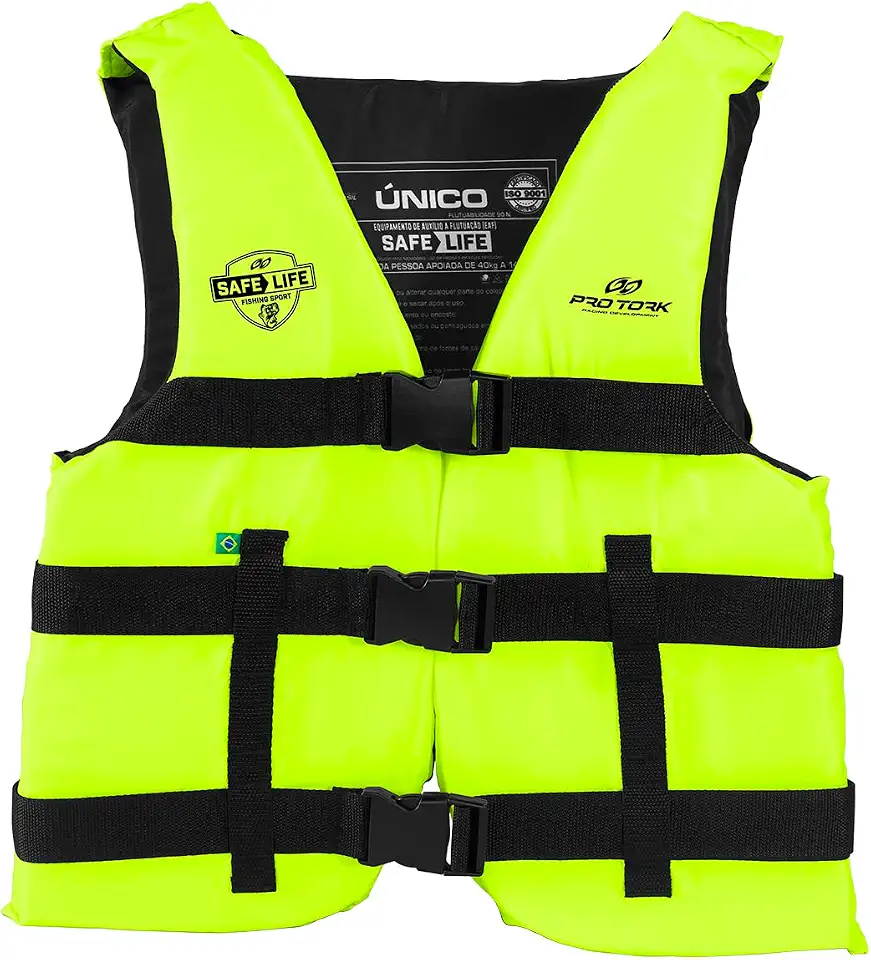 Colete Salva Vidas Auxiliar de Flutuação Pro Tork Safe Life – De 40-140 Kg