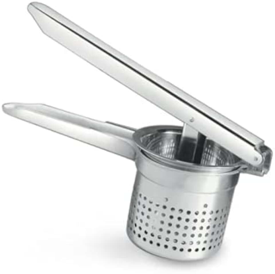Espremedor Amassador de Batatas Legumes em Aço Inox Top Rio