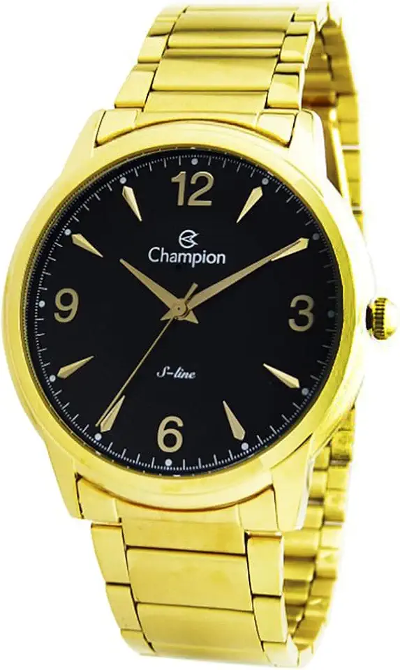 Relógio CHAMPION S-line unissex analógico preto CN21078U