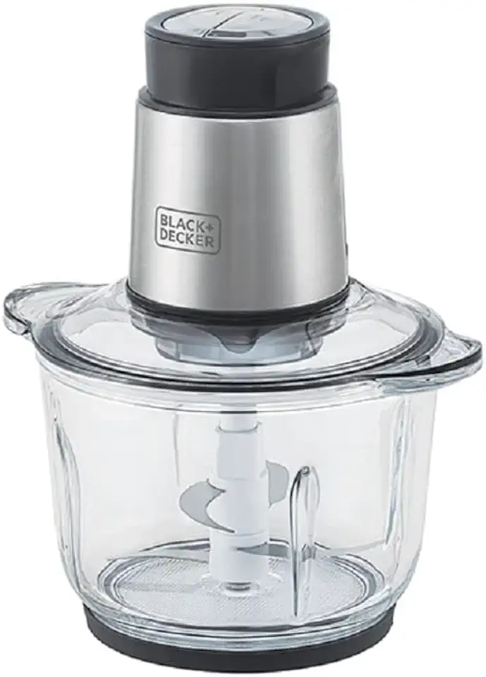 BLACK+DECKER Processador de Alimentos Antiaderente em Inox, Gourmand Gris, Modelo MP300G, 220V